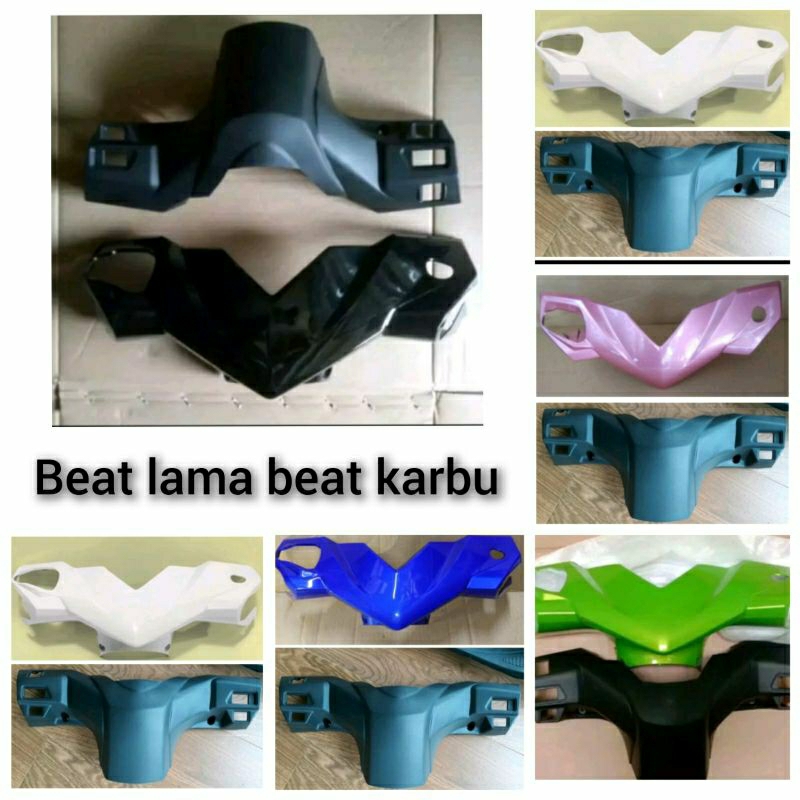 Batok depan beat karbu hitam dan belakang  beat karbu Beat lama hitam Batok depan belakang beat lama