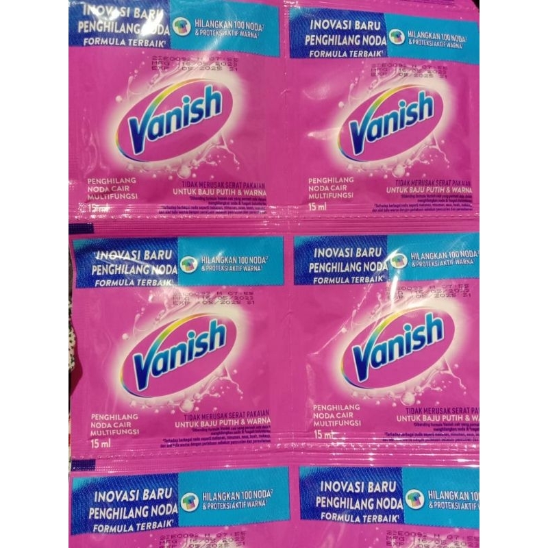 VANISH CAIR RENCENG 12 SACHET @ 15 Ml
