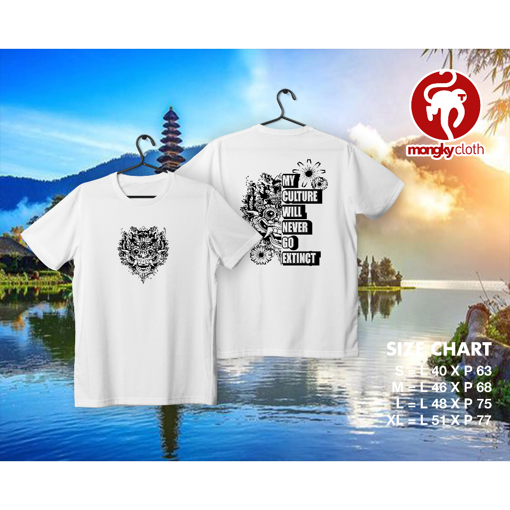 Kaos Distro Seni lokal Leak Bali
