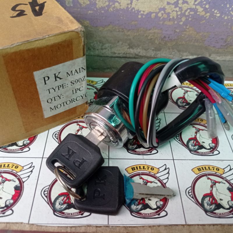 kunci kontak honda cb100 cb125 astra s90 s90z  cs90 benly nos kabel 7