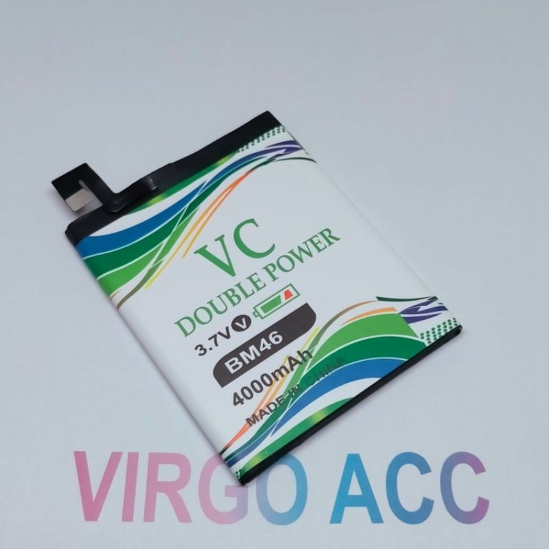 Baterai Batre Xiaomi Xiomi Redmi Note 3 / Redmi Note 3 Pro BM46 BM 46 Double Power VC Battery Hp