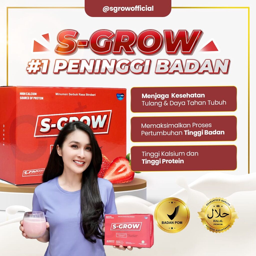 

S-Grow Susu Peninggi Badan Andalan Para Artis dan Selebgram - Paket HAPPY