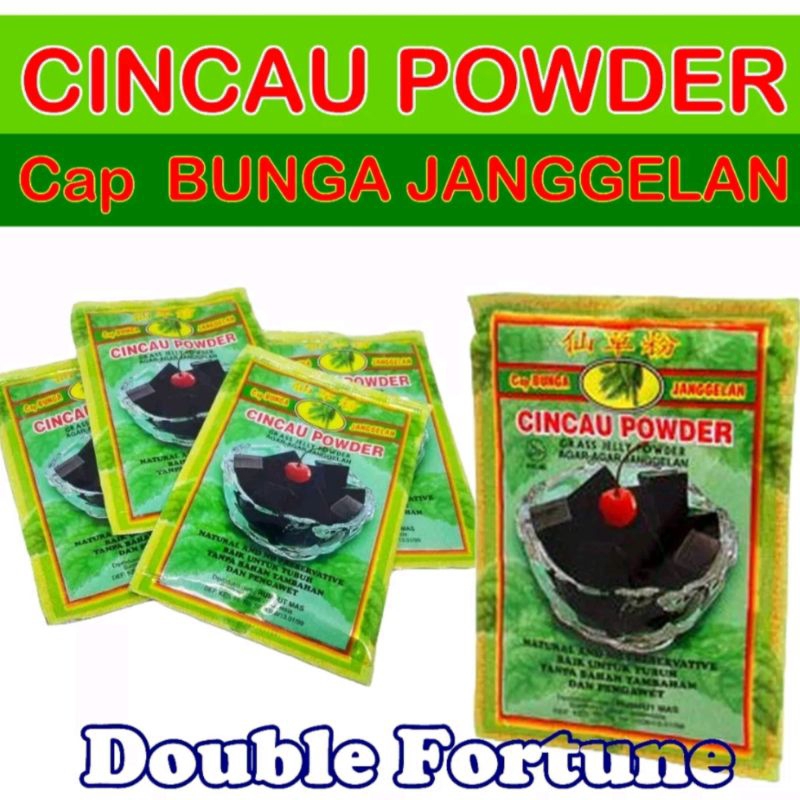 

CINCAU POWDER CAP BUNGA JANGGELAN GRASS JELLY POWDER SACHET 33gr CINCAU HITAM