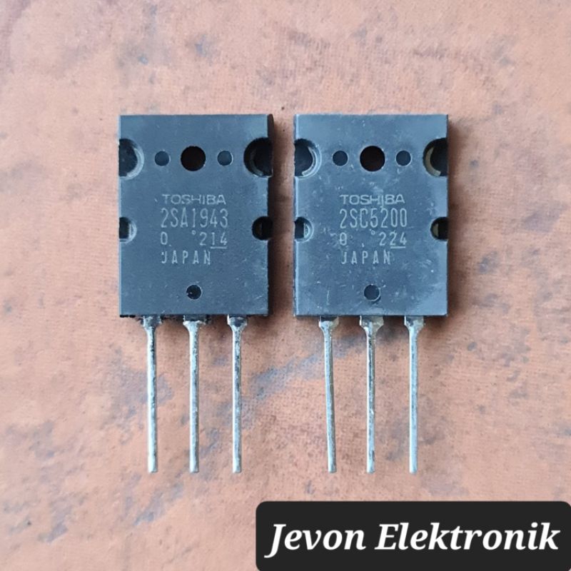 Toshiba SA1943 SC5200 Original 1 SET Japan Transistor Lot 2 SA A 1943 SC C 5200 Asli 2SA1943 2SC5200