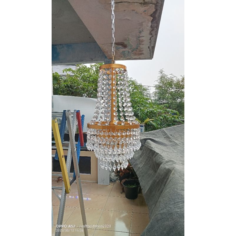 LAMPU GANTUNG RONCE KRISTAL