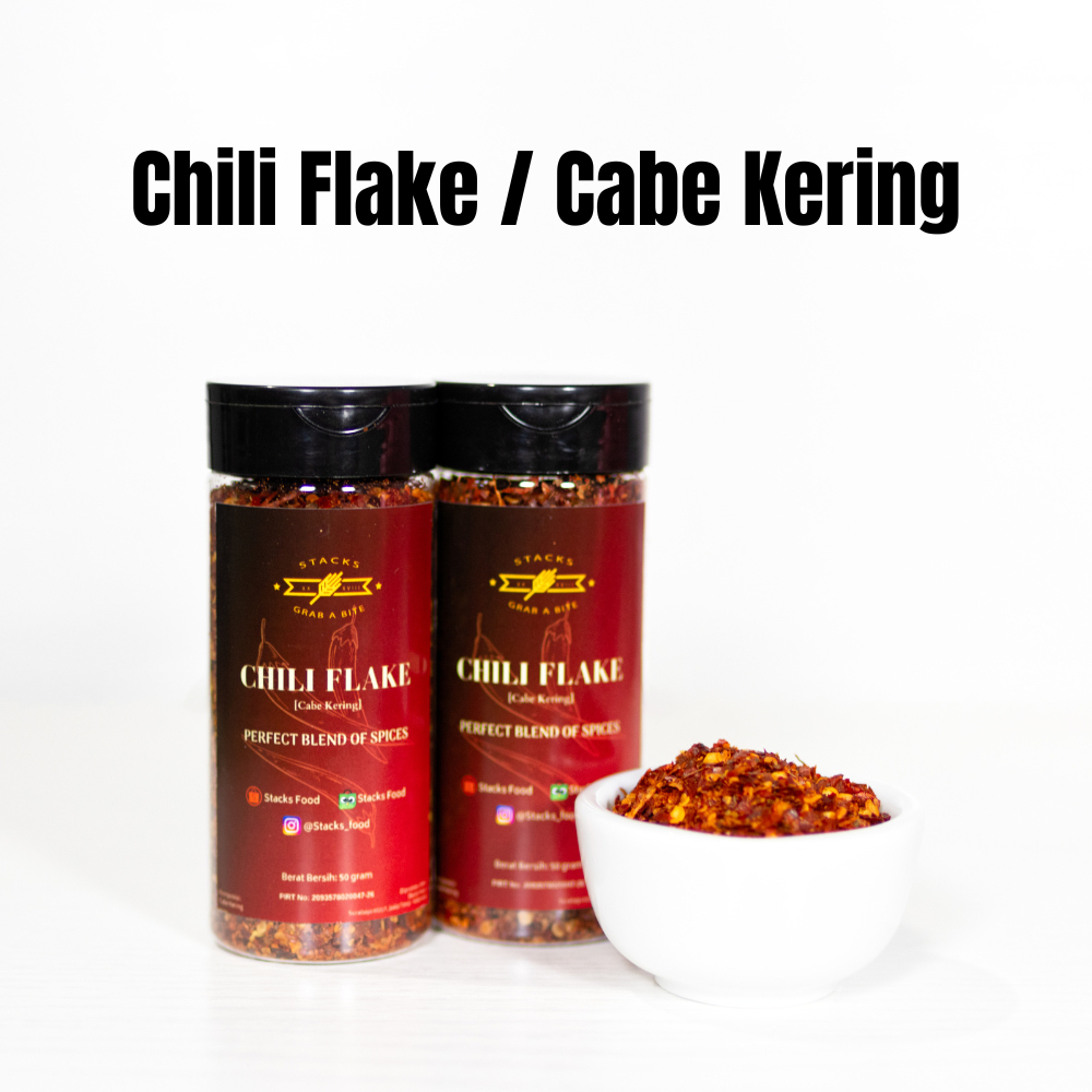 

Chili Flake by Stacks Food 50g (Cabe Kering)