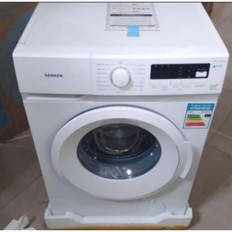 BMJ Sanken Mesin Cuci Front Loading SFL-8200 Kapasitas 8kg Low Watt