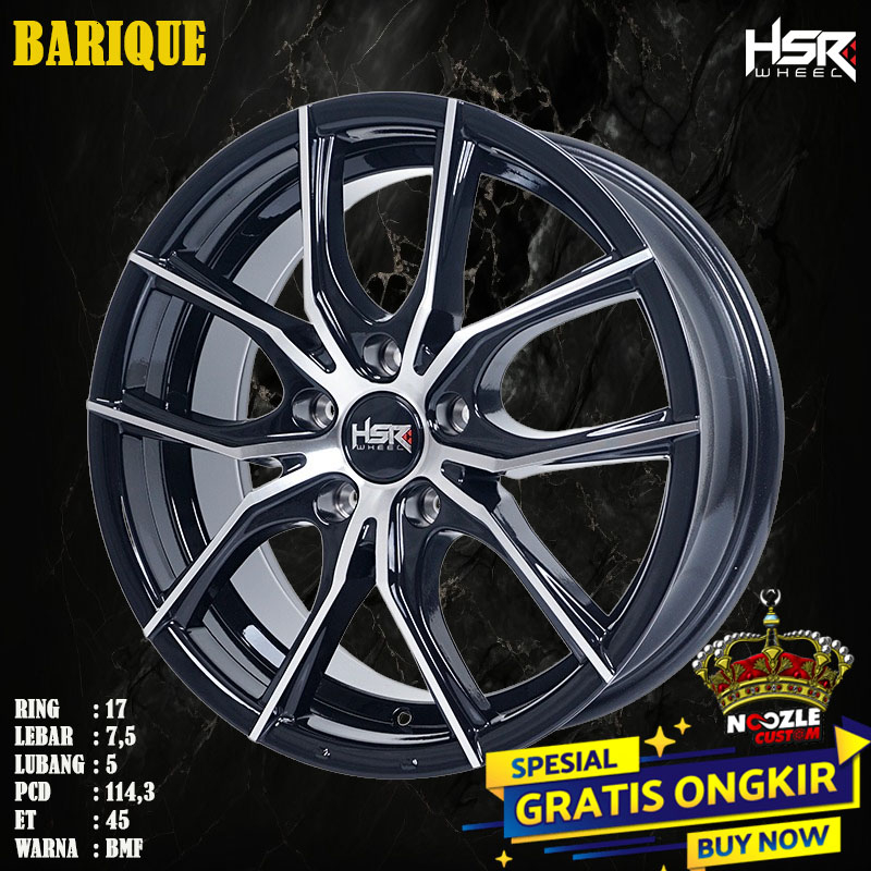 Velg Mobil HSR Terbaru Ring 17 Lubang 5 Pelek HSR Terios Rush R17