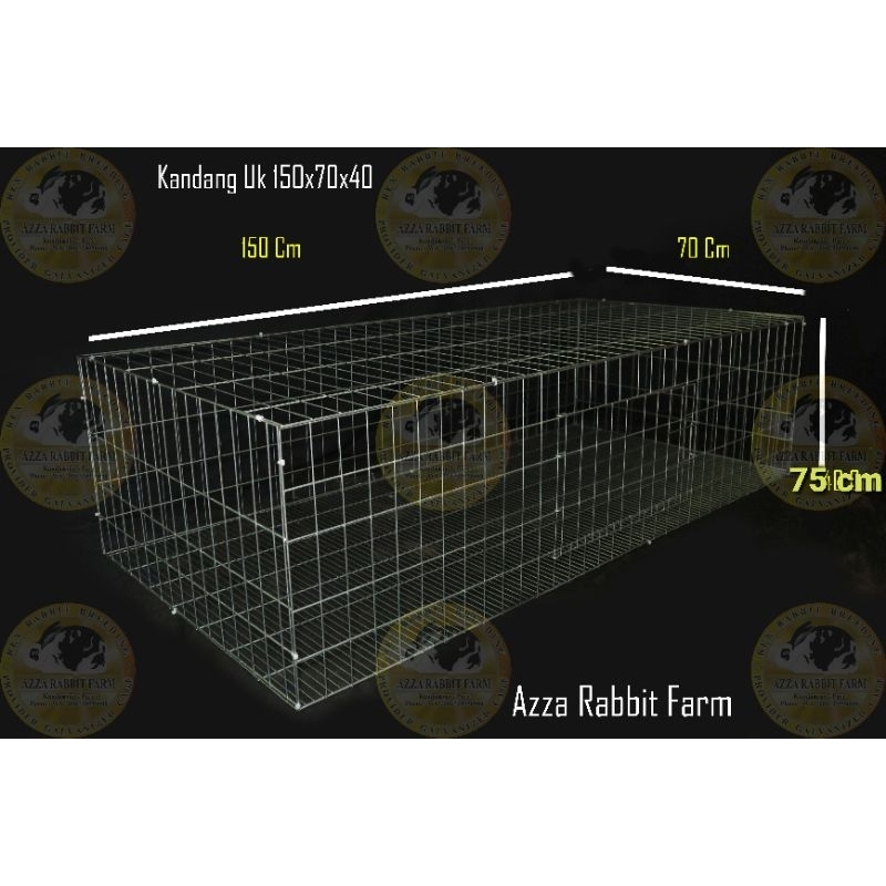 Kandang ayam kub,bangkok pembesaran uk 150x70x75