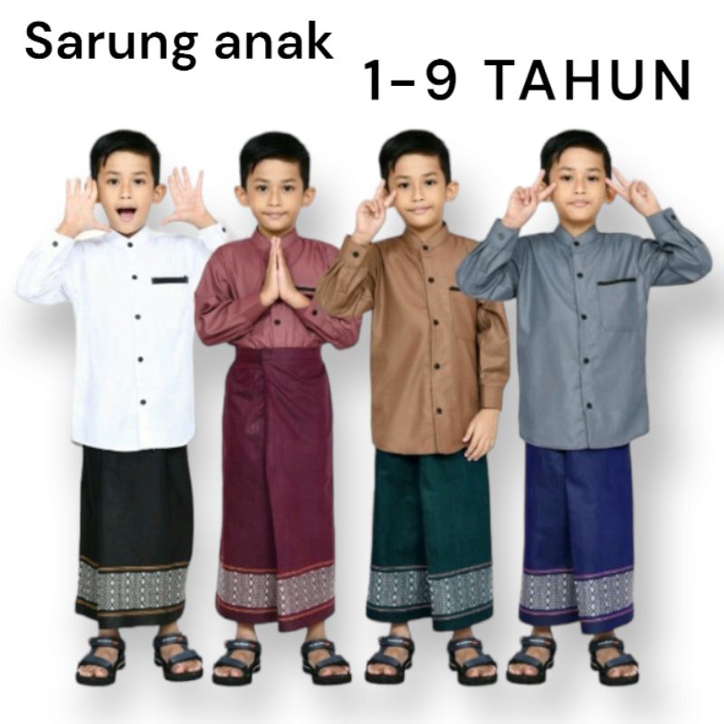 sarung instan anak 1-9 tahun / sarung sunat anak / sarung anak model rok