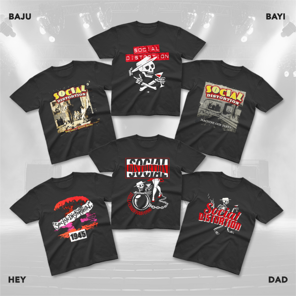 KAOS ANAK / BAJU ANAK BAND SOCIAL DISTORTION