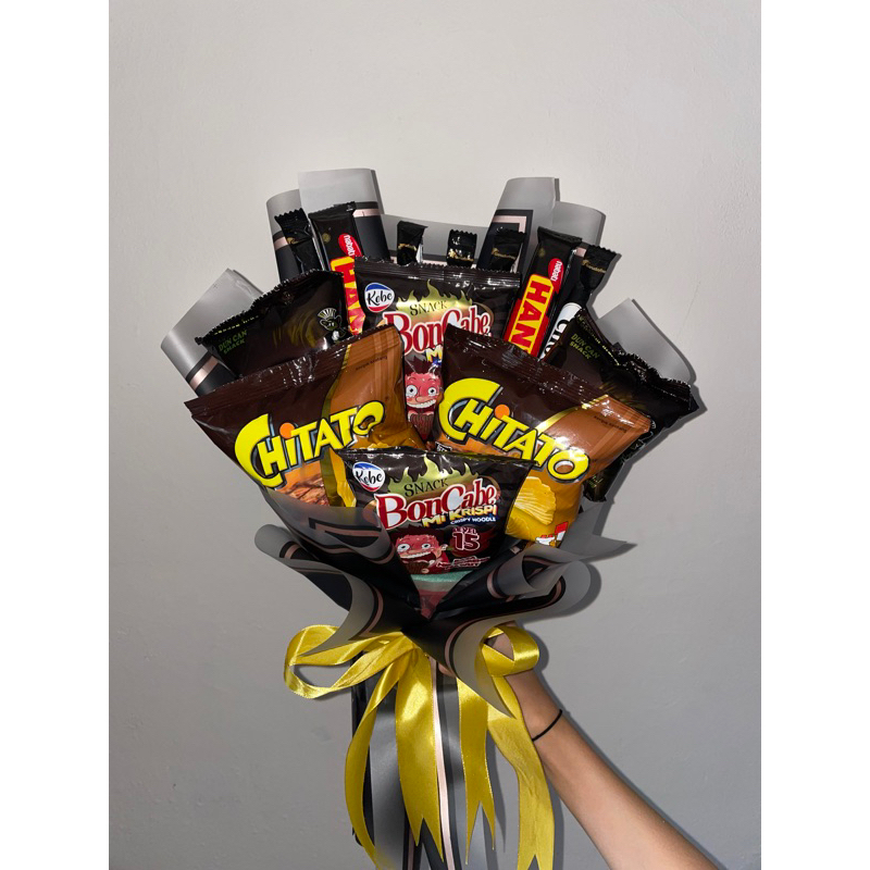 

BLACK snacks buket (REQUEST WARNA)