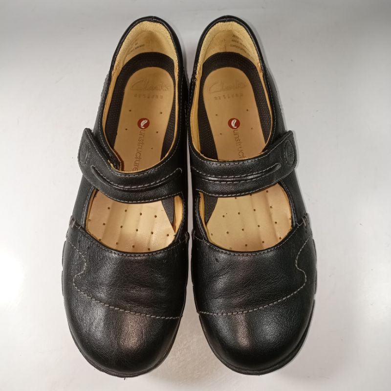 Clarks original leather loafers 35 size women shoes