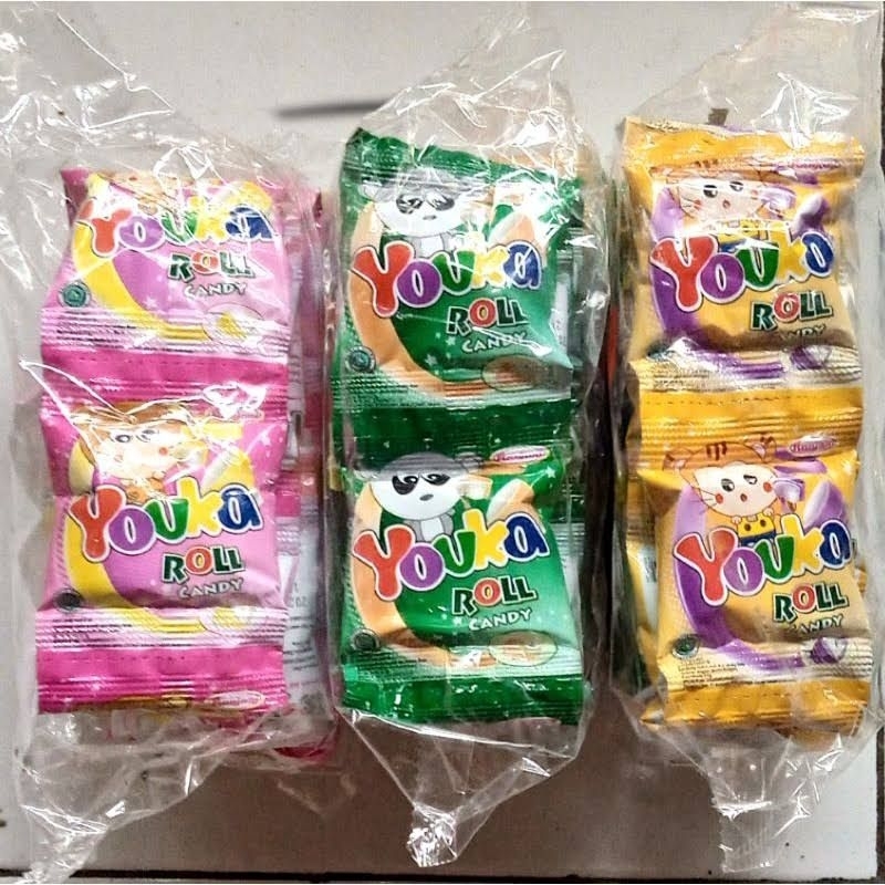 

Youka Roll Candy Aneka Rasa 1 Pack Isi 20 Pcs @4.5gr
