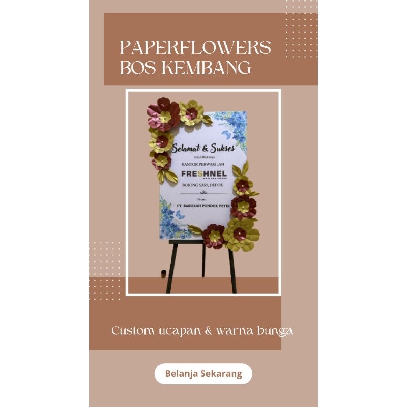 bunga papan indoor/paperflowers/bungakertas/bunga papan kertas