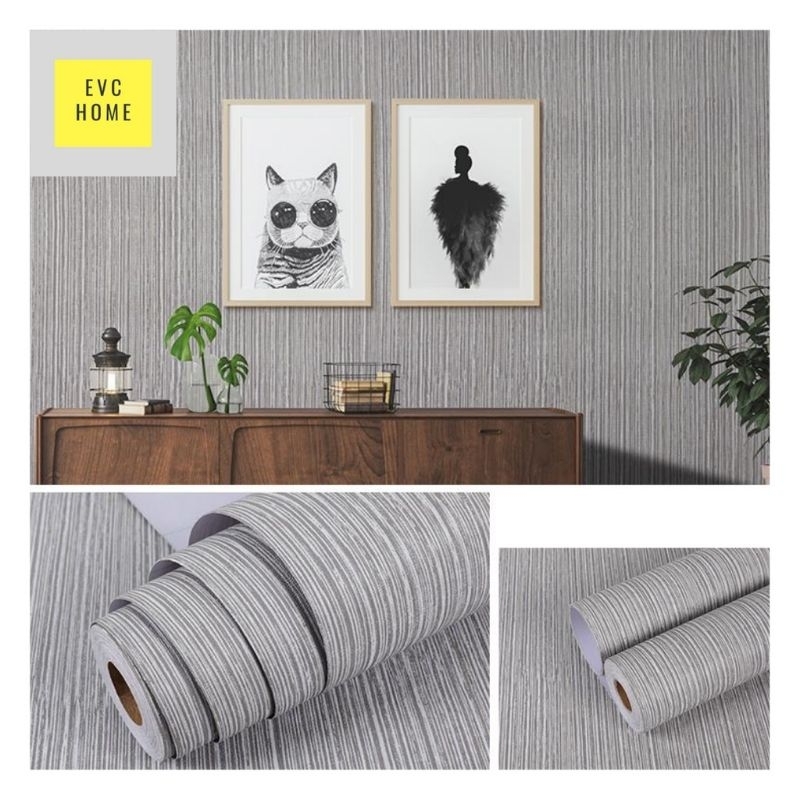 WALLPAPER LANTAI / DINDING 3D KOREA PREMIUM MOTIF SERAT SALUR BERTEKSTUR ANTI AIR