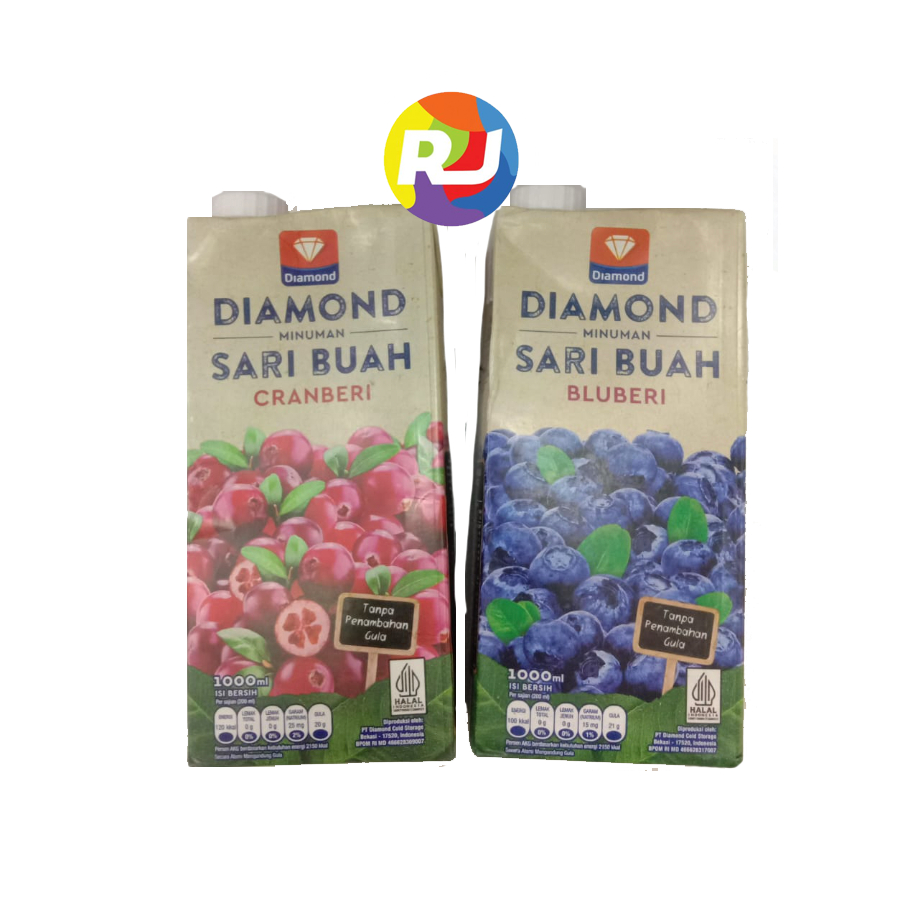 

Diamond Juice Drink Minuman Sari Buah 1ltr - Cranberi / Blueberi