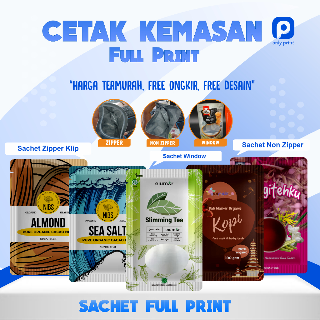 CETAK KEMASAN SACHET FULL PRINT