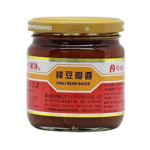 

Chili Bean Sauce doubanjiang / Fu Chi Chilli Bean / Cili Saus Kacang Pedas Taiwan/ Saus Cabai Kacang 200gr