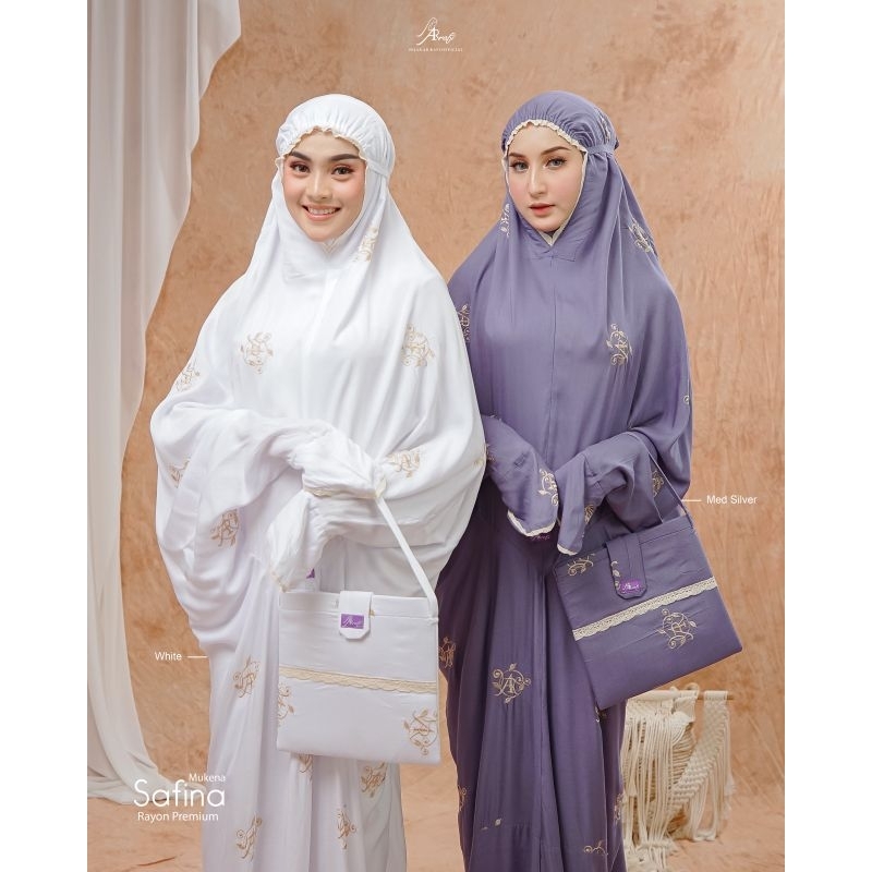 Mukena Dewas Terusan Arrafi Mukena Safina Rayon Premium Terbaru✅
