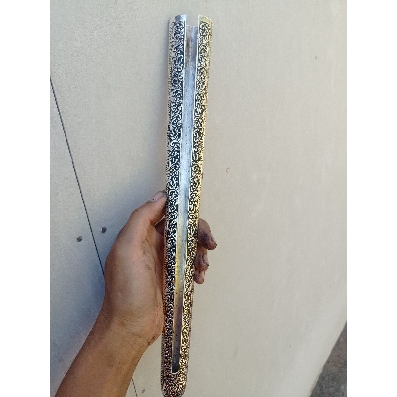 pendok blewah solo tebal 0.5mm tatahan lapis perak