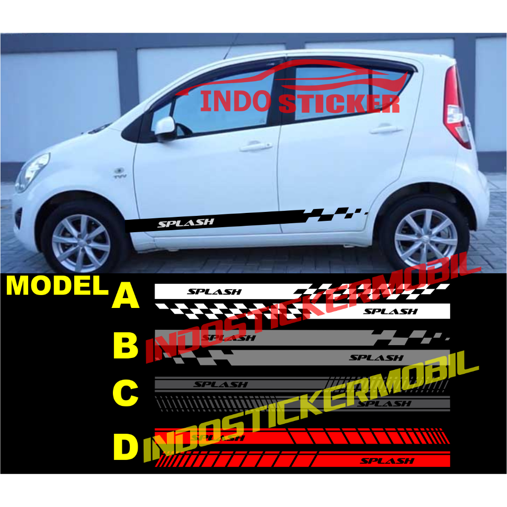 Terbaru sticker stiker mobil splash sticker mobil suzuki splash sport