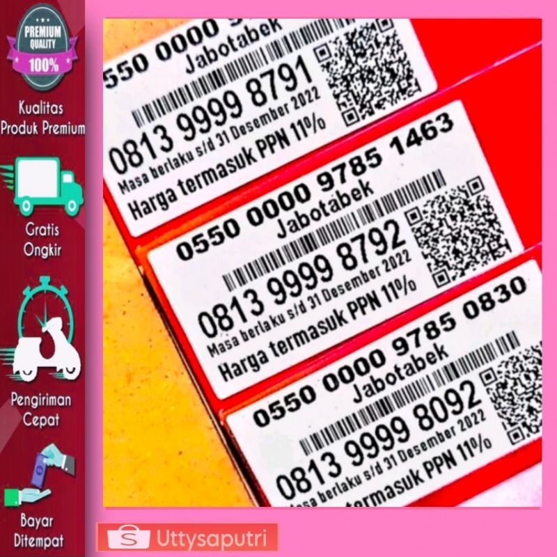 PERDANA TELKOMSEL KWARTET 9999