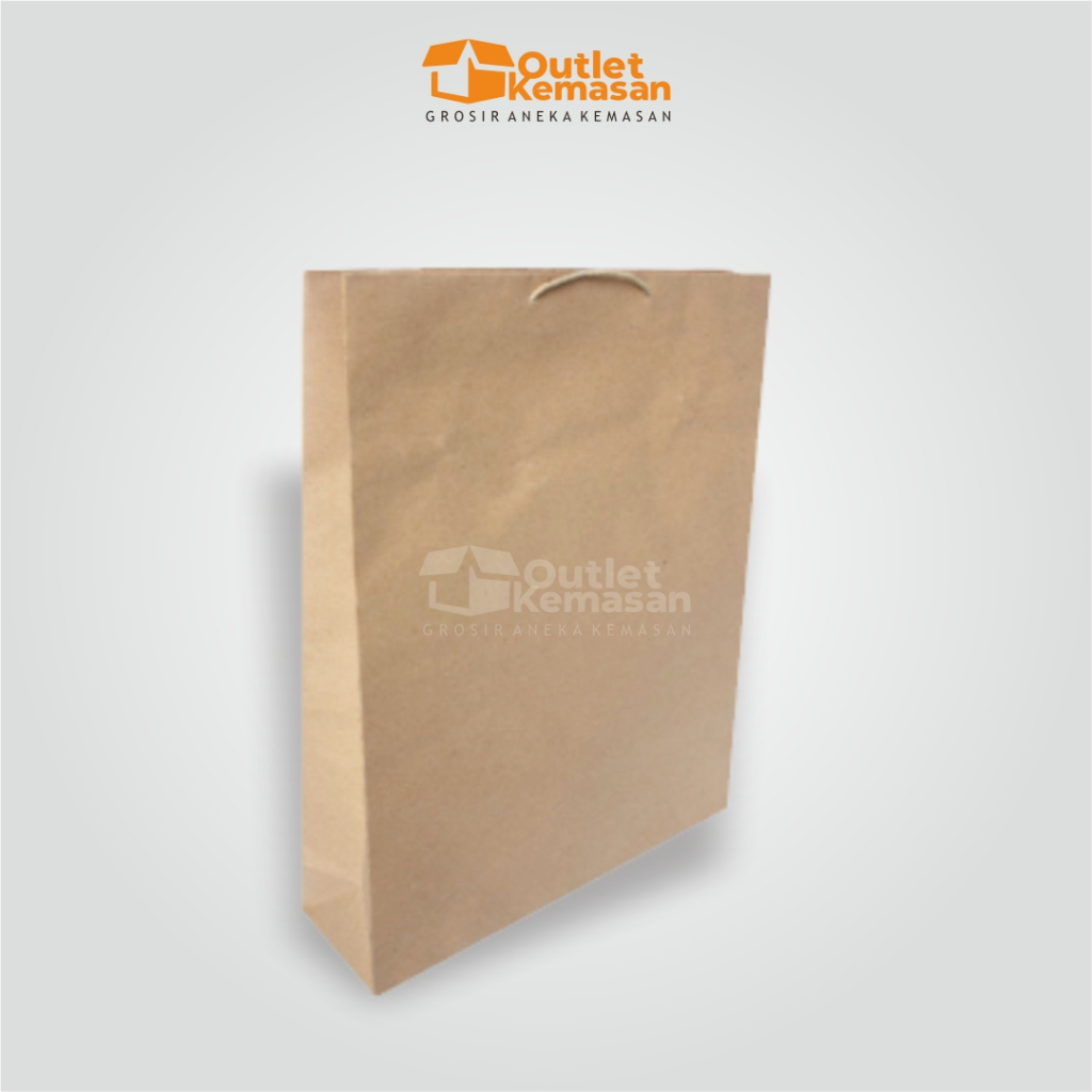 

[Min order 5 Pcs] Paperbag Kraft Coklat | Paperbag 28x9x36 | Paperbag Tali | Paperbag Kraft | Paper Bag Coklat