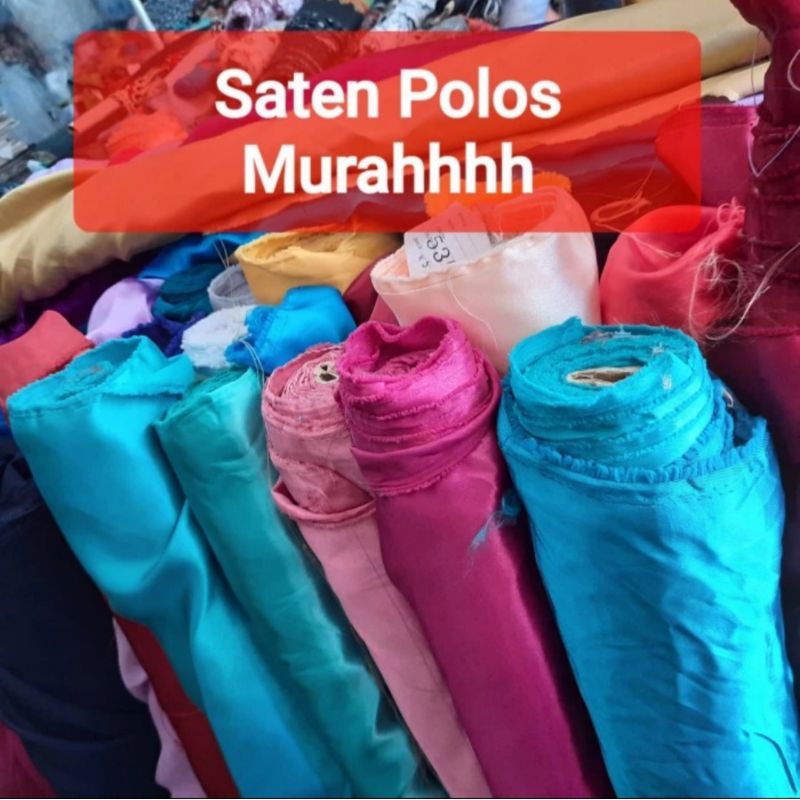 kain satin saten clarissa hrga per50 cm