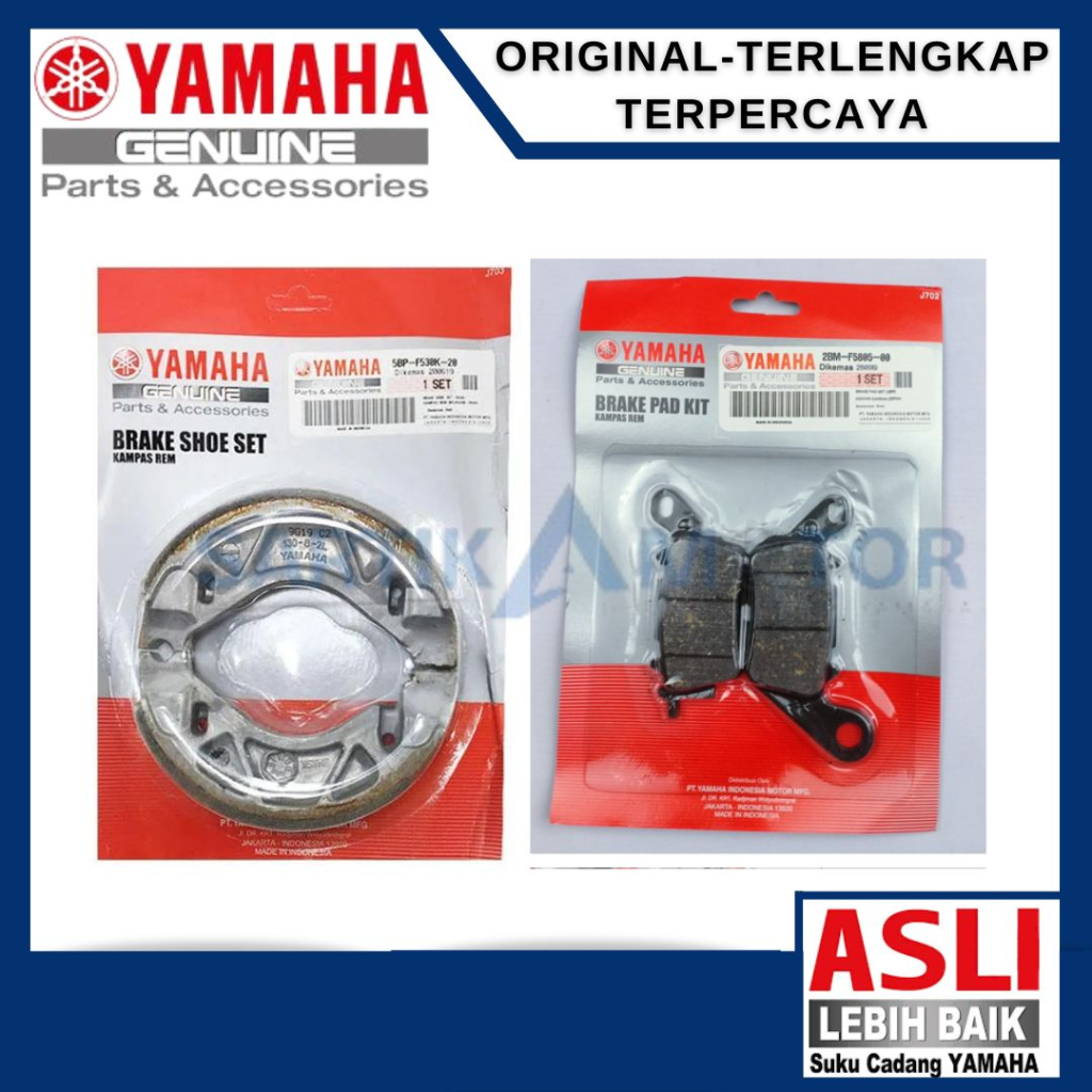 KAMPAS DEPAN BELAKANG LEXI 2018 ORIGINAL YAMAHA (5BP-F530K-20/2BM-F5805-00)