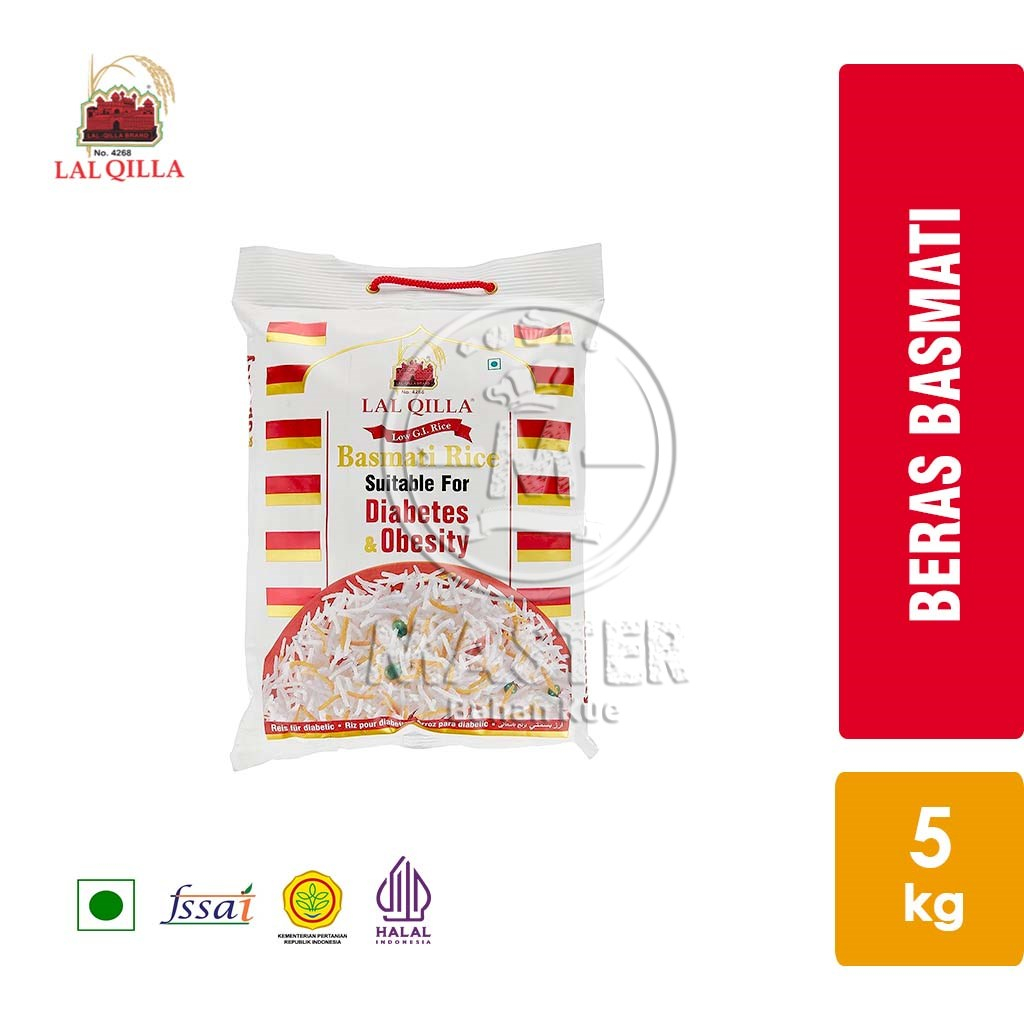 

Beras Basmati Lal Qilla For Diabetes & Obesity Low GI Rice [Asli 5 kg]