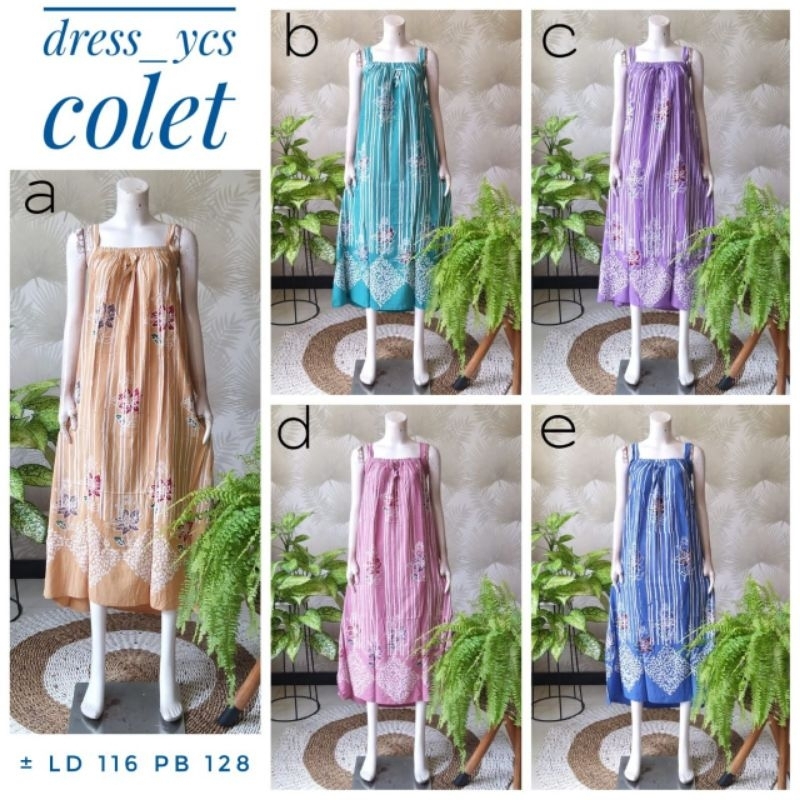 daster batik cap_Dress Ycs Colet