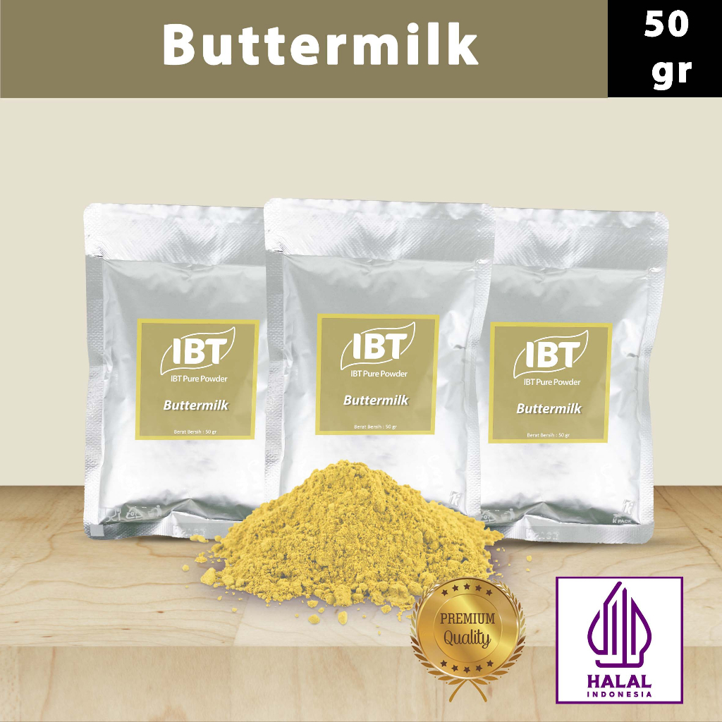 

Pure Buttermilk Powder Essence Murni Bubuk Import Makanan Kue 50 gr