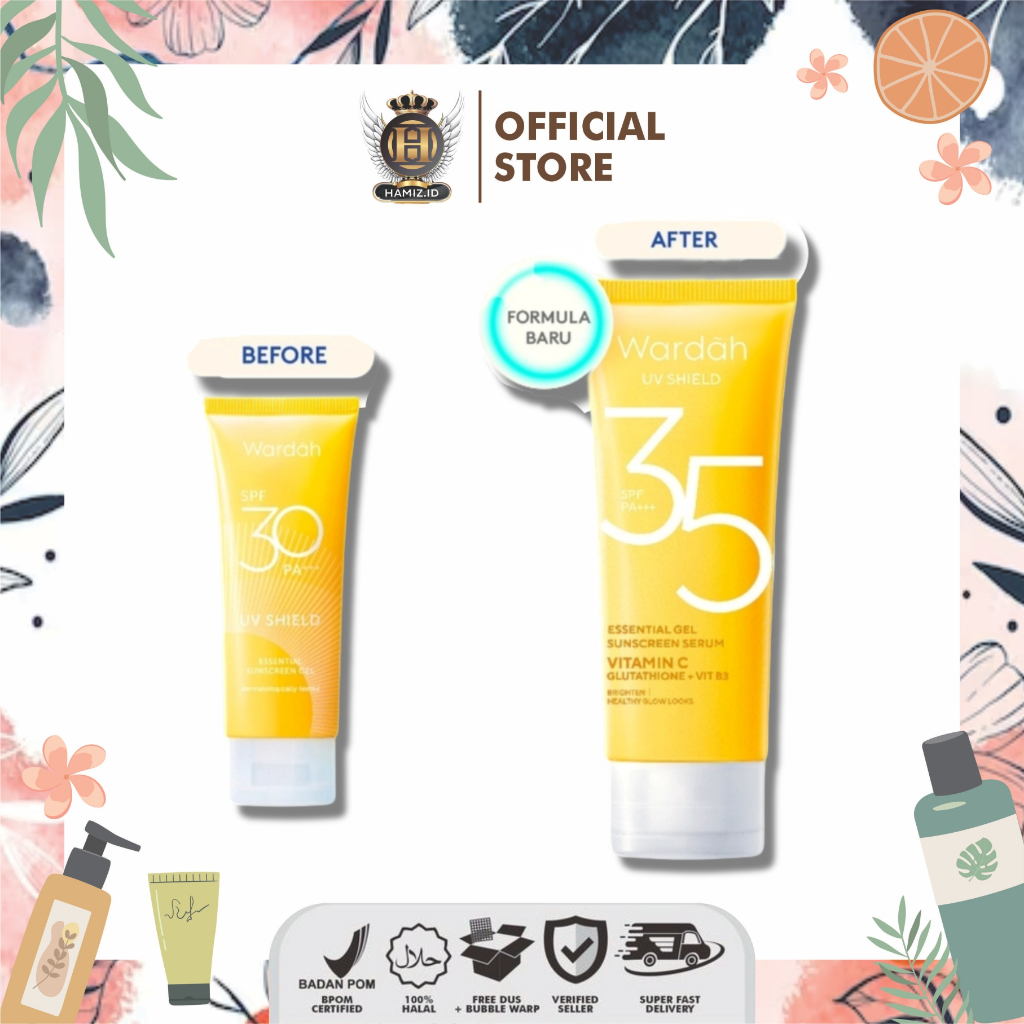 Wardah UV Shield Essential Sunscreen Gel SPF 35 PA+++