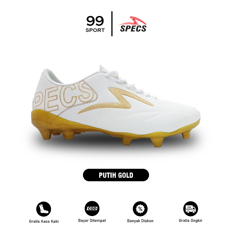 New Deals Sepatu Sepakbola Specs Estadio Fg Hitam Polos