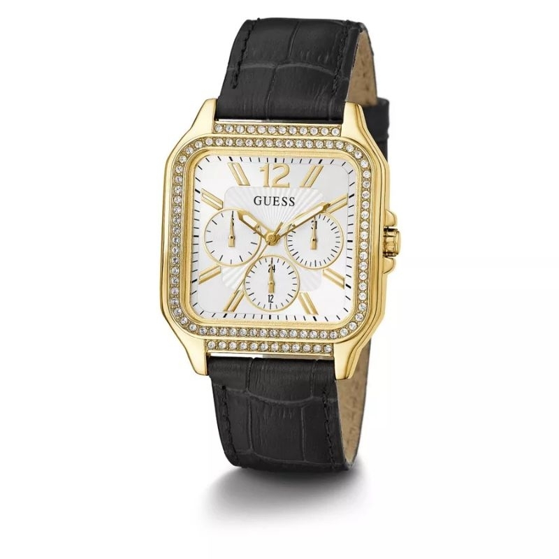 Jam Tangan Wanita Guess GW0309L2 Original Analog Black Gold