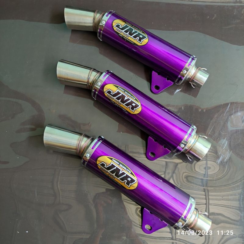 Promosi silincer Knalpot Drag terbaru ungu series inlet 38/50/45 JNR FREE LASER NAMA BEBAS