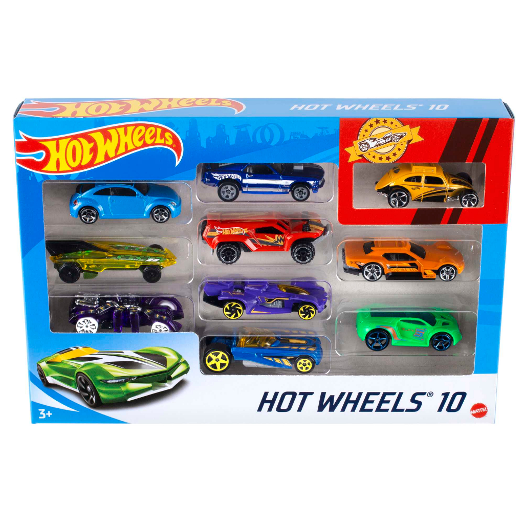 HOT WHEELS CARS - GIFT PACK - 10 CARS - Pak Isi 10 - Mobil Random - Hotwheels Isi 10 Mobil