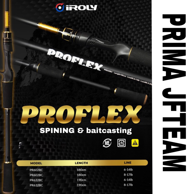 Joran Iroly proflex hollow spining baitcasting karbon