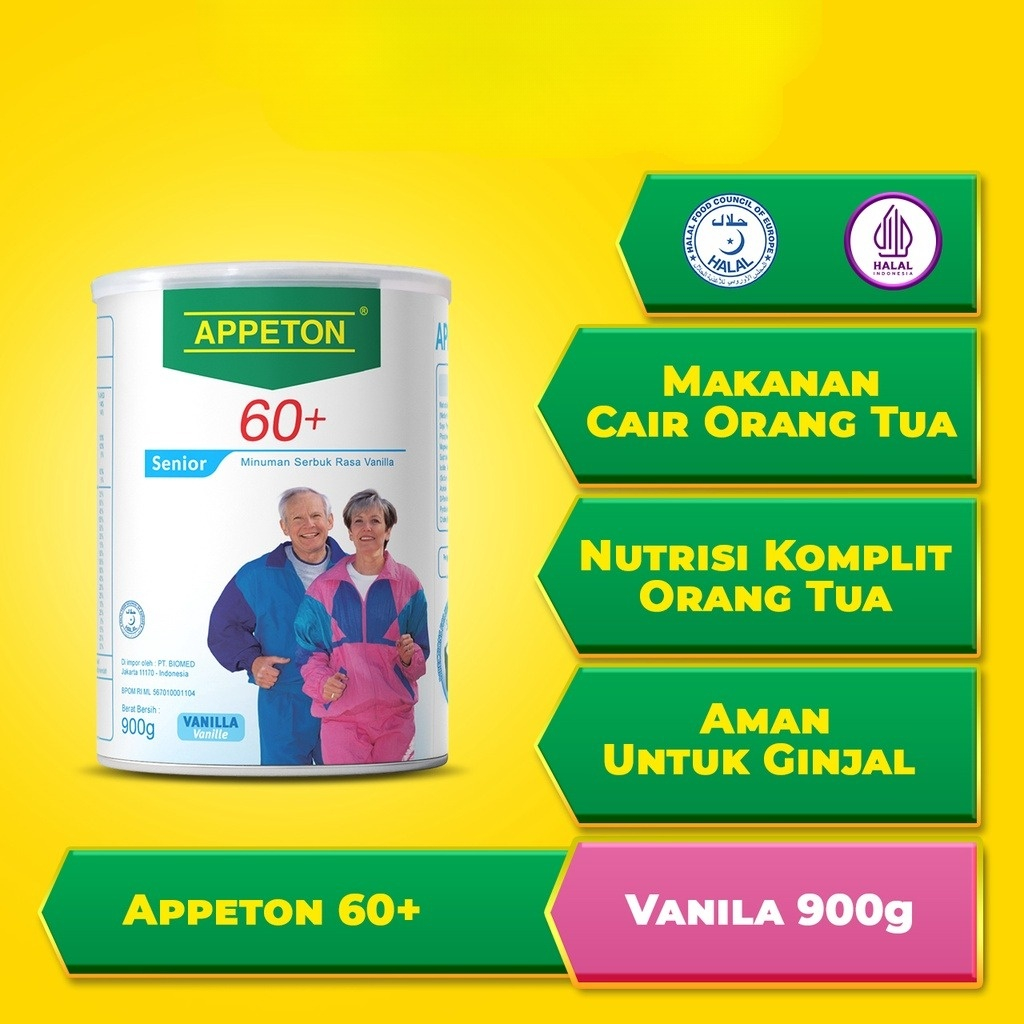 

[900 Gram] Appeton 60+ Vanilla 900 gr