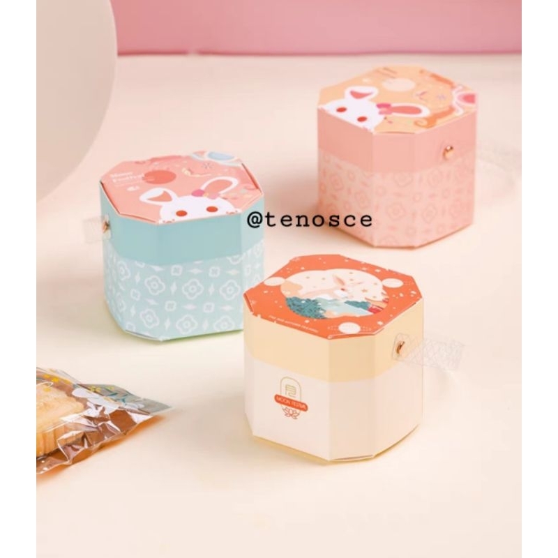 

Kotak Mooncake Handle 50gr 60gr 75gr muat 2~3pcs Mika 7cm Kue Bulan Hampers Festival