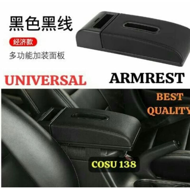 Armrest Universal Mobil Sandaran Tangan dengan USB - Console Box Plug and Play