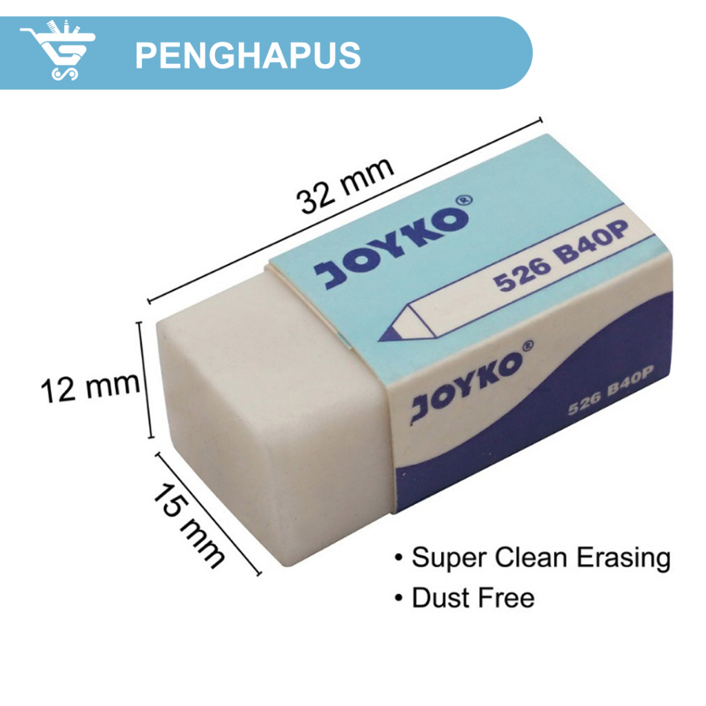 

Penghapus Joyko B40 Putih Kecil/ Penghapus Murah