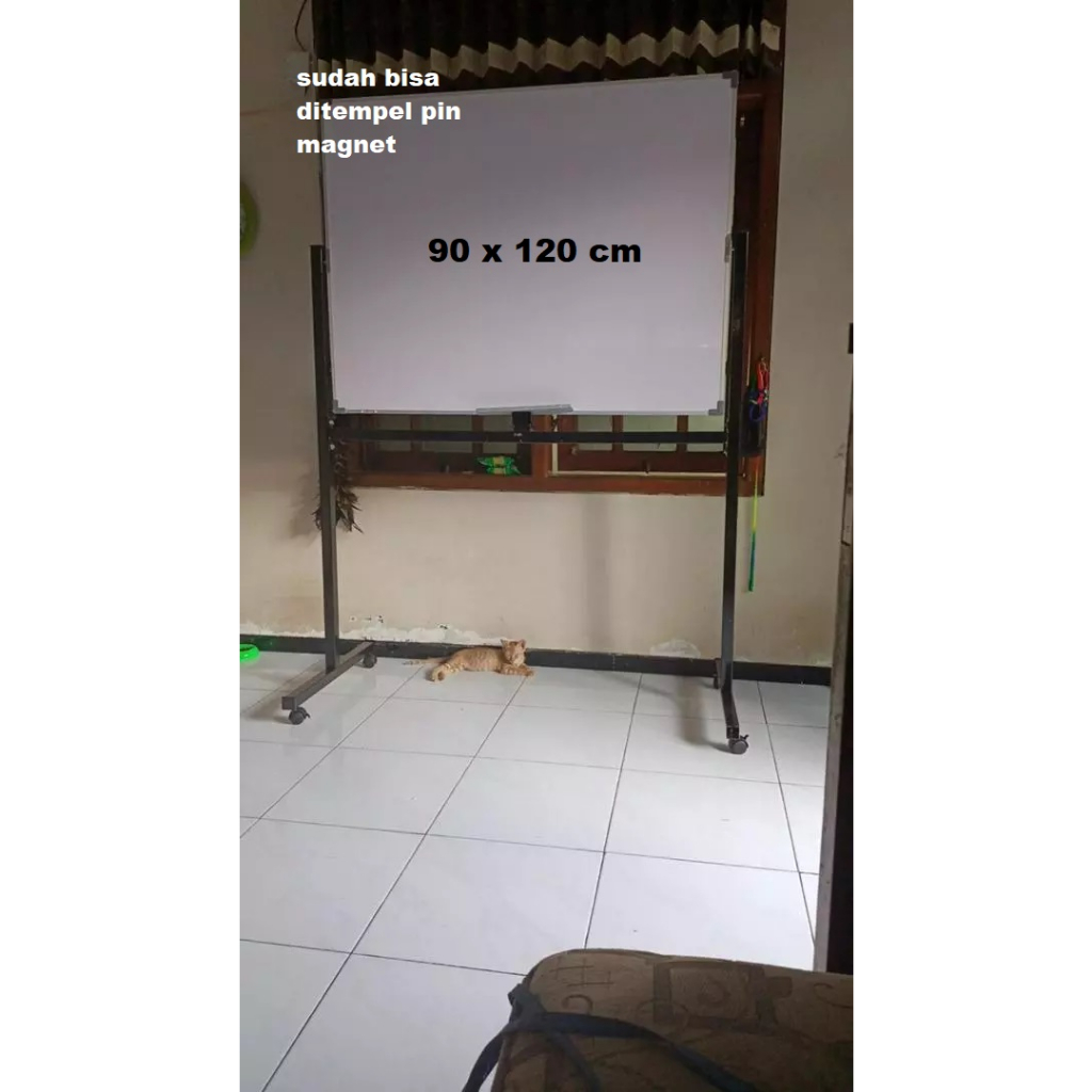 

whiteboard papan tulis 90x120 cm