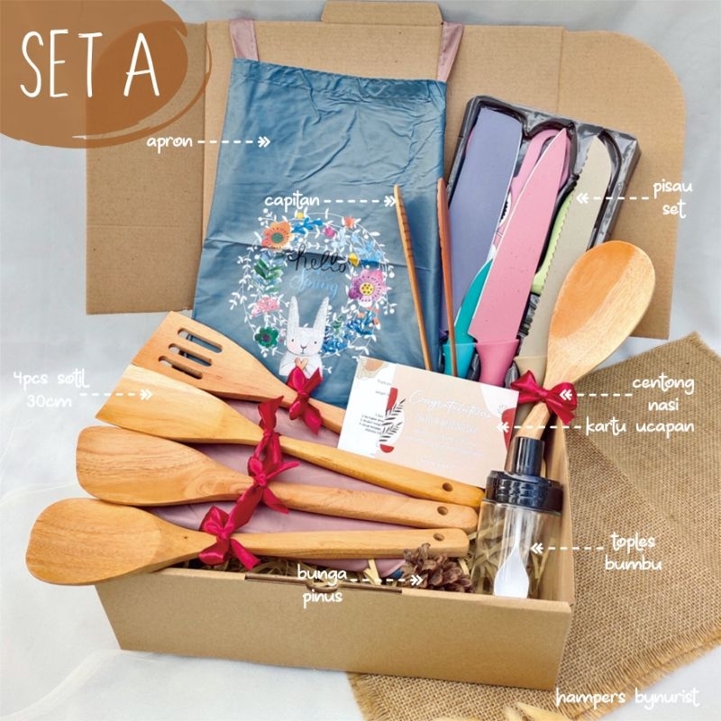 

COOKING SET SERIES / HAMPERS PERNIKAHAN / KADO NIKAHAN / KADO ALAT MASAK / HAMPERS COOKING SERIES