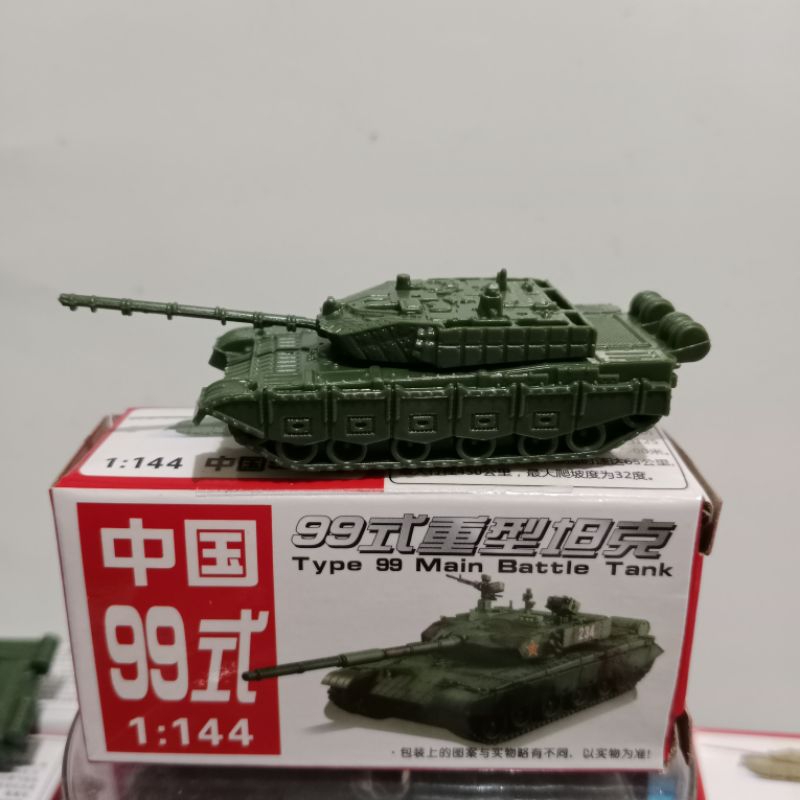 miniatur tank type 99 main battle tank skala 1:144