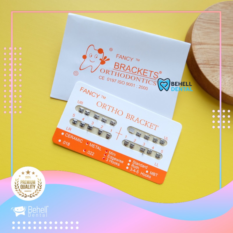 Bracket Behel Permanen Fancy Orange . Orens . Orange