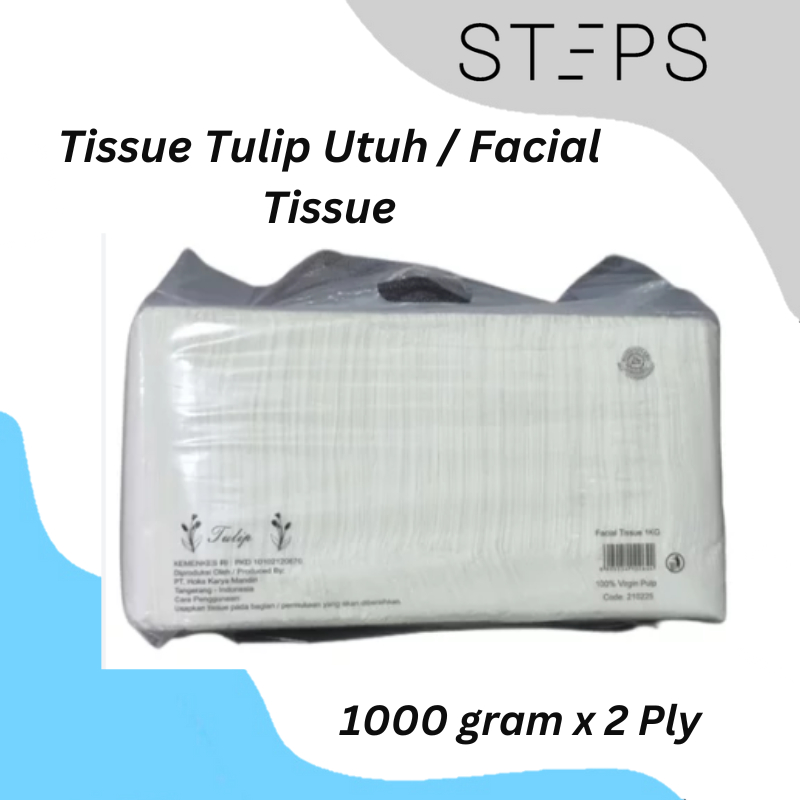 TISU WAJAH TULIP / facial tissue 1kg /tisu TULIP kiloan