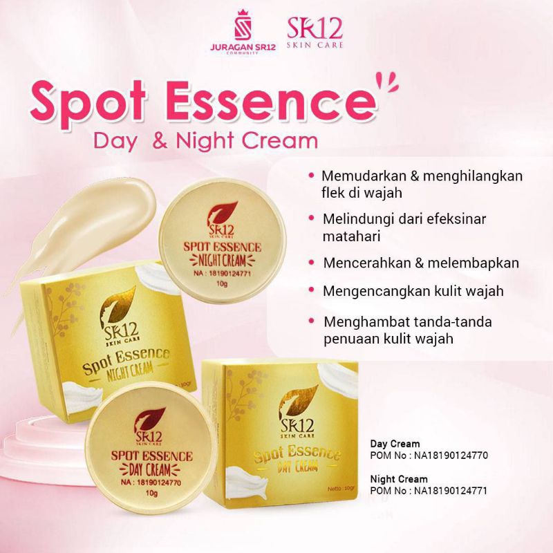 CREAM SPOT ESSENCE DAY & NIGHT SR12 HERBAL SKINCARE