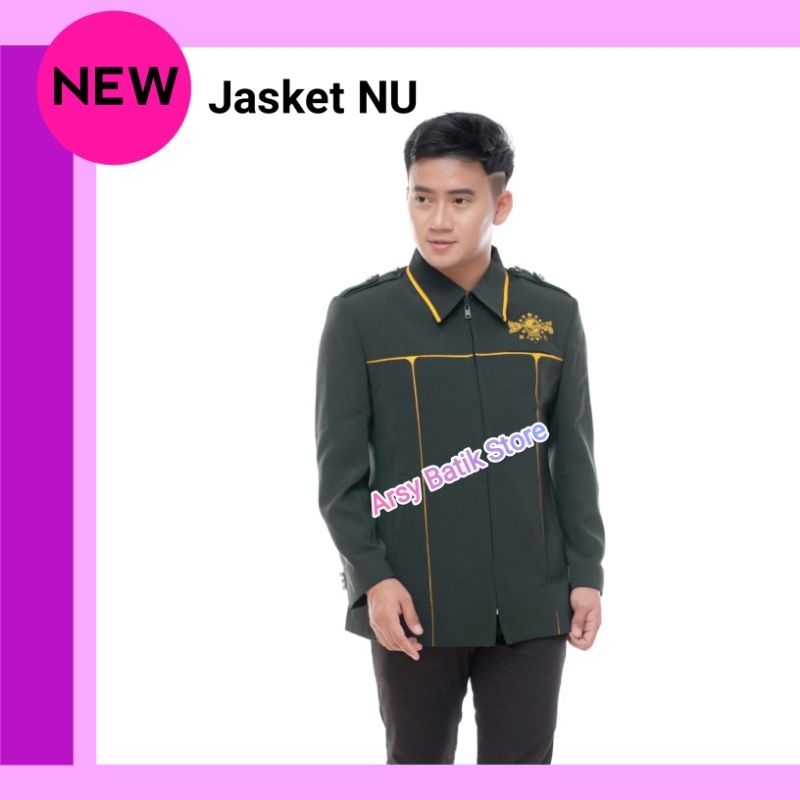 Jasket Nu Bordir /JASKET NU SUPER QUALITY / FULL FURING ISTIMEWA, JASKET IJO BOTOL
